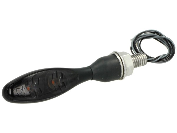 Indicatore Kellermann, Micro 1000 LED Dark, acciaio, LED, V/H, L/R, 12 V, nero satinato, M8x20