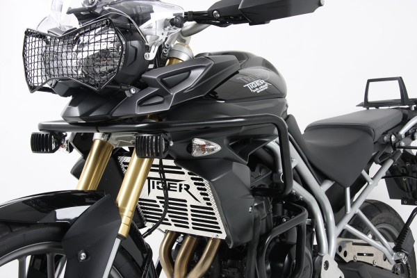 Barra protezione serbatoio nera per Triumph Tiger 800/XC (2010-2014)