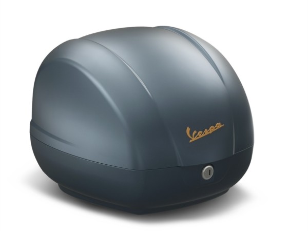 Baule posteriore Vespa da 36 litri blu senza imbottitura per la schiena Blue Officina 8 (D31)