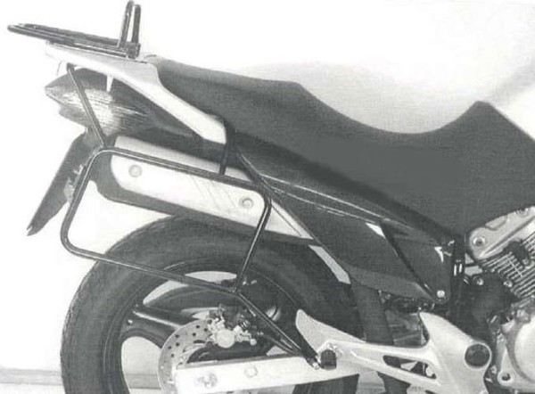 Portavaligie laterale fisso nero per Honda XL 125 V Varadero (01-06) Hepco & Becker