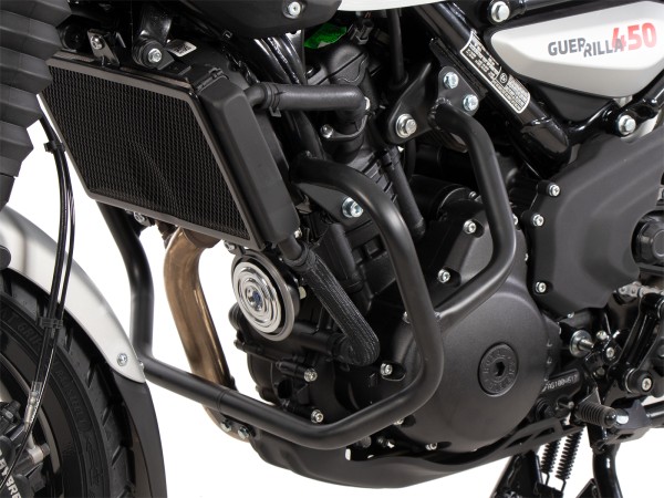 Protezione motore nera per Royal Enfield Guerrilla 450 (24-) Hepco & Becker