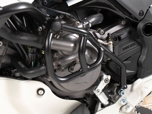 Barra aggiuntiva nera, unilaterale sinistra per Ducati DesertX (22-) Hepco & Becker
