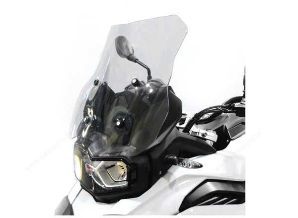 Parabrezza basso su staffa originale per BMW F 750 GS (18-22), trasparente