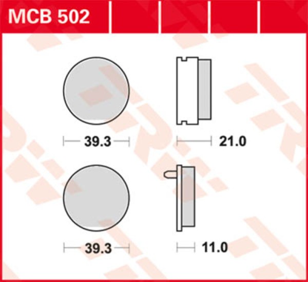 Pastiglie freno TRW Lucas MCB749