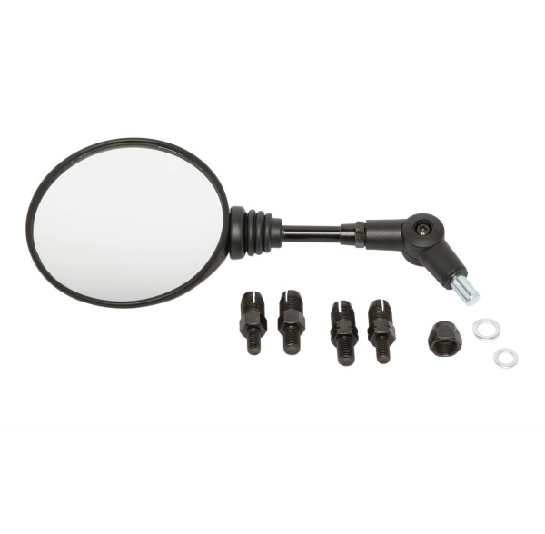 Specchio retrovisore pieghevole nero Moto Guzzi V85 TT / Aprilia Tuareg 660/Factory, RX50 Factory, SX50/Fa