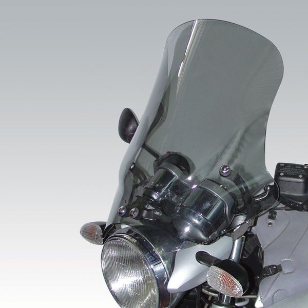 Parabrezza sportivo a inclinazione variabile per BMW R 1150 R (99-06), fumè chiaro