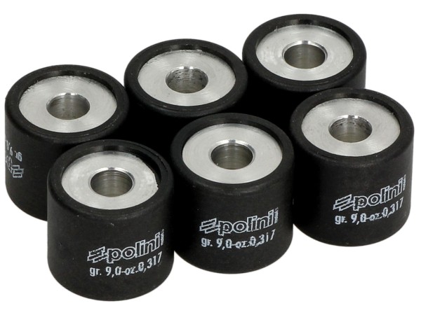 Set rulli variatore Polini, 19x17 mm, 9,0 g, pezzo: 6