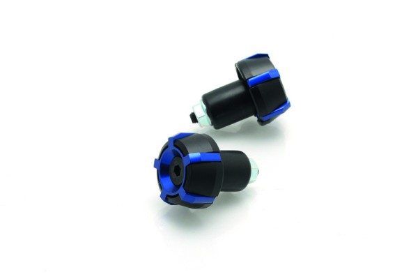 Terminali manubrio BIHR Spark Ø18mm nero/blu