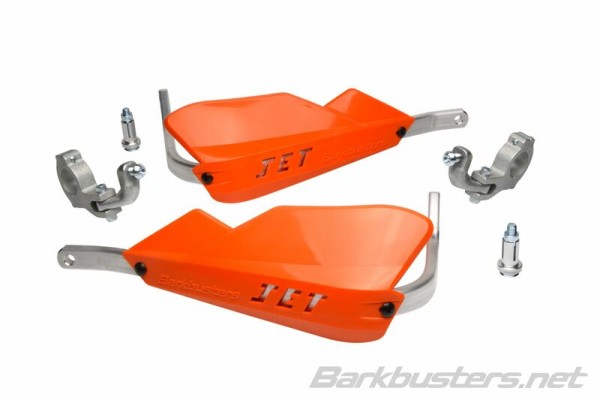 Set di paramani Jet Barkbusters con fissaggio a due punti, arancione conico
