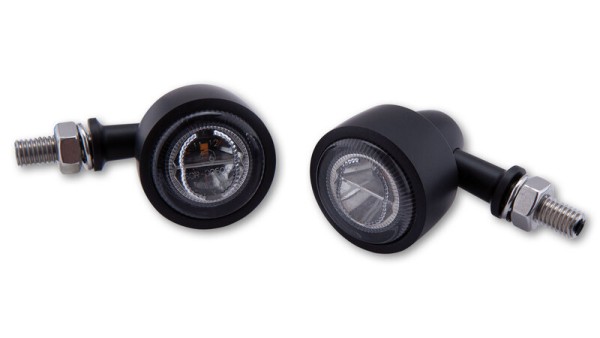 HIGHSIDER pro Classic-X1 Luce posteriore a LED, luce freno, indicatore di direzione nero/tinta 3in1, omologato E (coppia)
