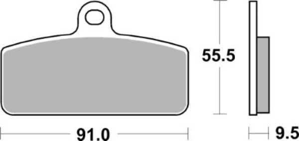 Pastiglie freno Tecnium MX/ATV in metallo sinterizzato - MO459
