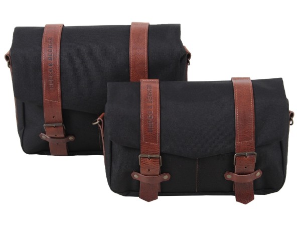 Set di borse LEGACY per corriere M/L nero per portapacchi C-Bow Hepco & Becker