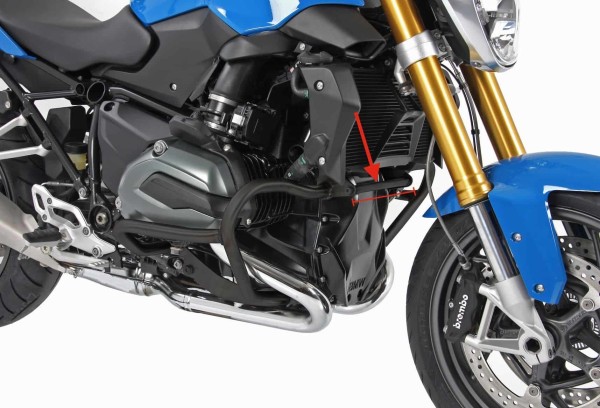 Puntone di irrigidimento nero per paramotore per BMW R 1200 GS LC (13-18) Hepco & Becker