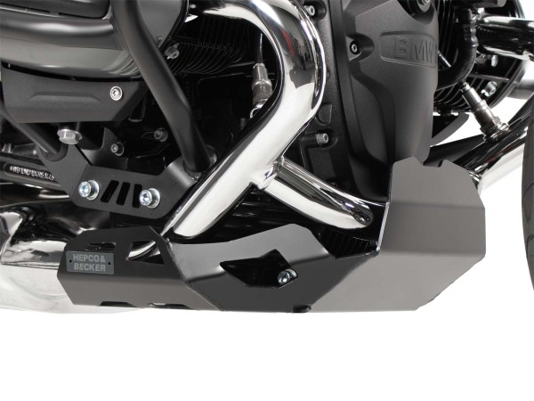 Piastra di protezione motore nera per BMW R 12 S (25-) Hepco & Becker