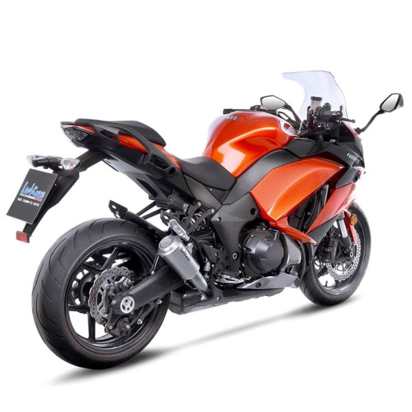 Sistema di scarico LeoVince LV-10 per Kawasaki Z 1000 /SX, argento, 2 slip on, Euro4, certificato E