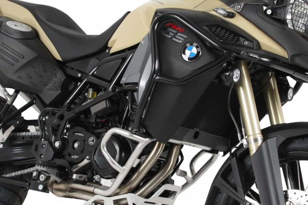 Barra di protezione serbatoio nera per BMW F 800 GS Adventure Hepco & Becker