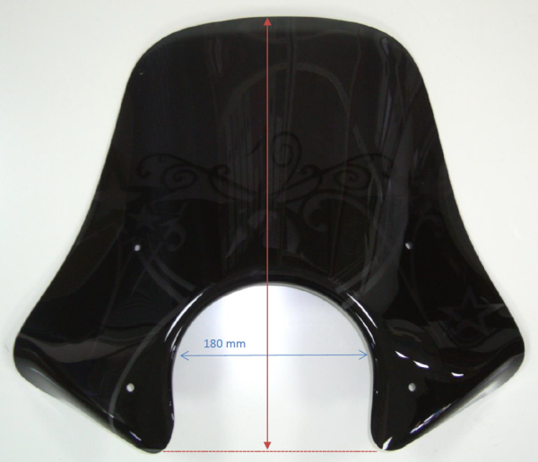 Parabrezza ERMAX Sport H 450 mm per Vespa GTS/GTS Super/GT L (-22), trasparente