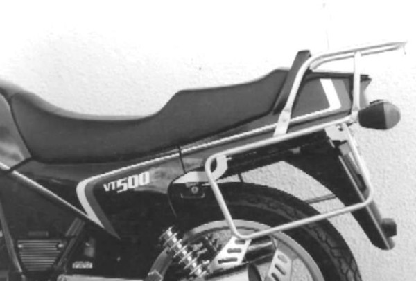 Portapacchi tubolare e portavaligie laterale cromato per Honda VT 500 E (83-88)