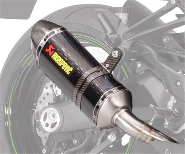 Scarico Akrapovic Scarico doppio Carbonio Z1000 MY17 Z1000 2017 Originale Kawasaki