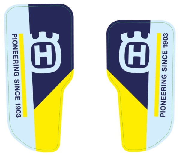 Set di adesivi per parafanghi per Husqvarna FS 450 Original