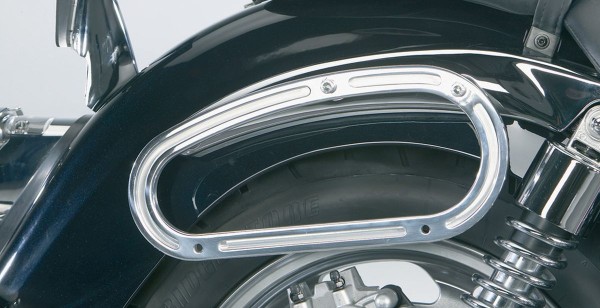 Portaborse in alluminio spazzolato VN1600 Classic 2007 Originale Kawasaki