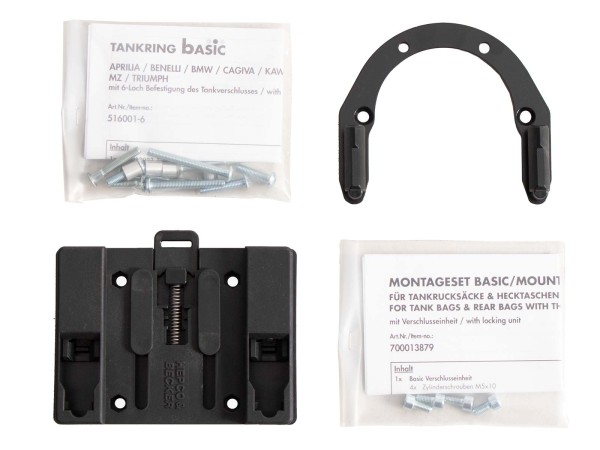 Anello serbatoio di base con blocco borsa serbatoio per Moto Guzzi V100 Mandello /S (22-)