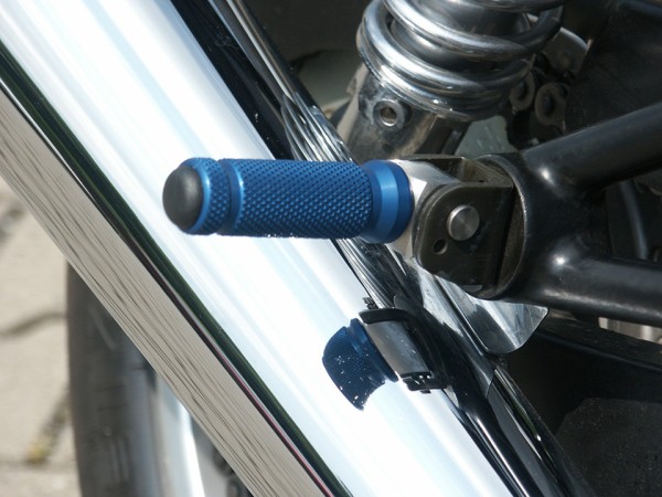 LSL Racing-Rasten, Austauschfußrasten, Länge 72 mm, blau