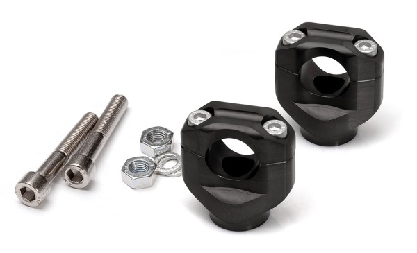 LSL Klemmbock-Kit 28,6 mm, für Moto Guzzi V11 Sport, schwarz