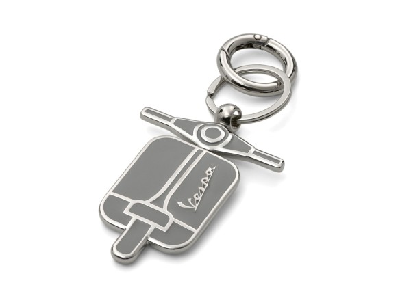 Vespa Schlüsselanhänger Blade grau