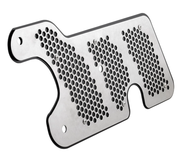 Forcellone di scarico per Vespa GTS/GTS Super 125/150cc 4T LC iGet (Euro4), nero/argento