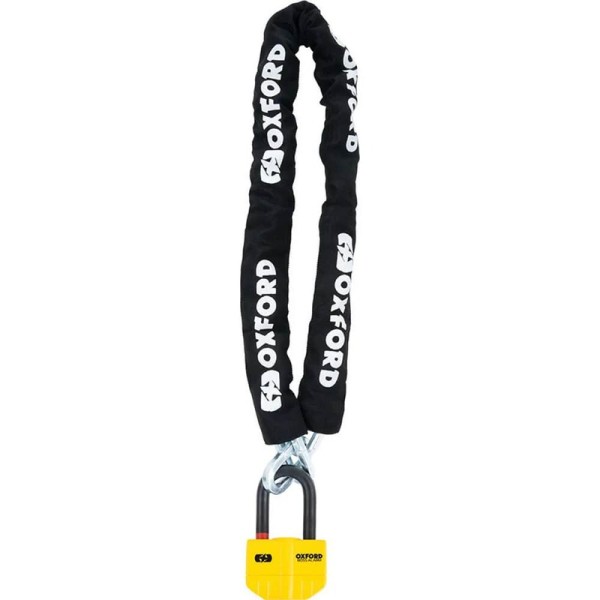Blocco a catena Oxford Boss Alarm 14mmx12mm con catena da 2,0m