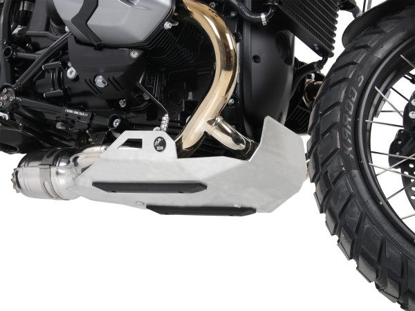 Piastra di protezione motore argento per BMW R nineT Pure (16-23) Hepco & Becker