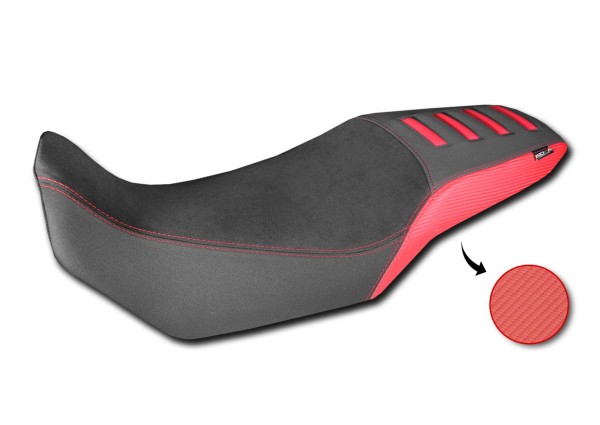 Coprisella per Honda XL 750 Transalp, nero / rosso