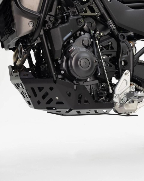Protezione motore in alluminio nero per Yamaha Ténéré 700