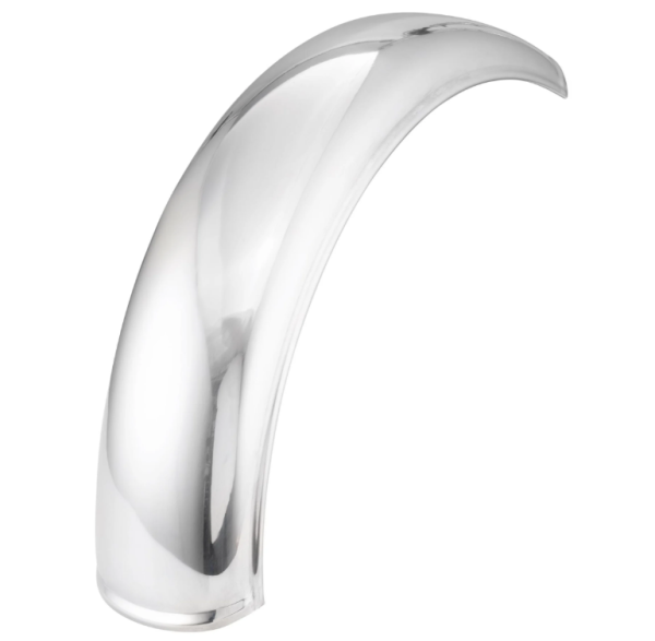 Parafango Garelli senza supporto universale, per Vespa PX 80-200ccm, acciaio inox lucido