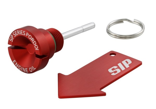 Vite riempimento olio olio motore per Vespa, rosso opaco