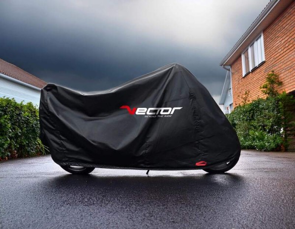 VECTOR H2O Telone da interno/esterno per moto/scooter - Nero - M