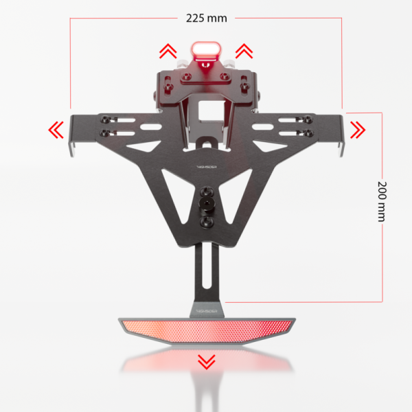 HIGHSIDER porta targa pro Akron-RS Pro-X Yamaha