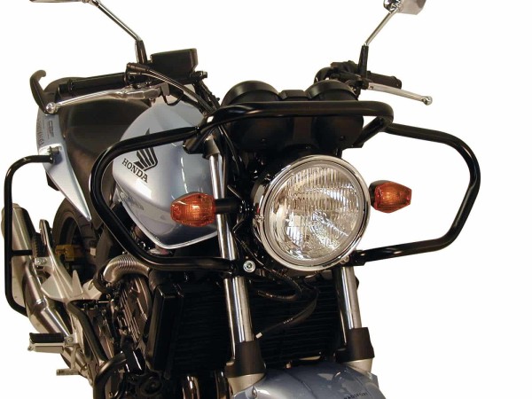 Barra di protezione anteriore nera per Honda CBF 500 (04-08) Hepco & Becker