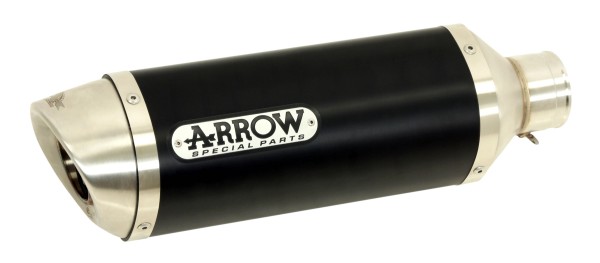 ARROW Auspuff DARK THUNDER für Honda CB125F 2018-, Aluminium schwarz