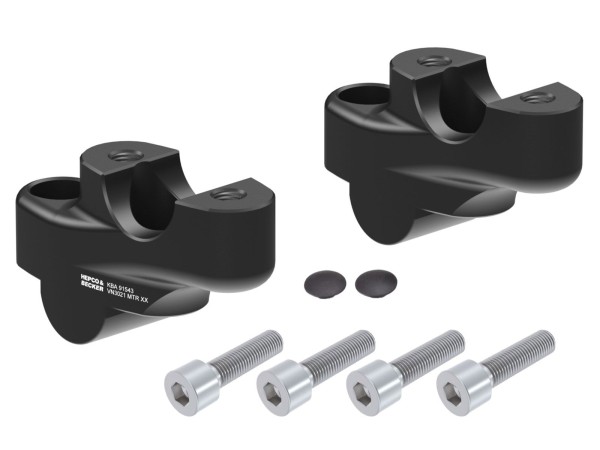 Riser manubrio H=30 mm con offset posteriore di 21 mm per Honda NC 750 X /DCT (21-) Hepco & Becker