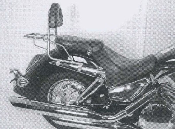 Sissybar senza portapacchi cromato per Honda VTX 1300 (03-07) Hepco & Becker