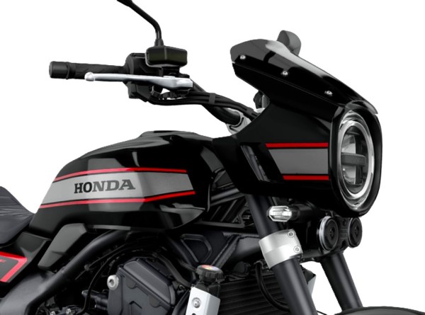 Mascherina faro nero/rosso per Honda CB 1000 F (26-) Originale