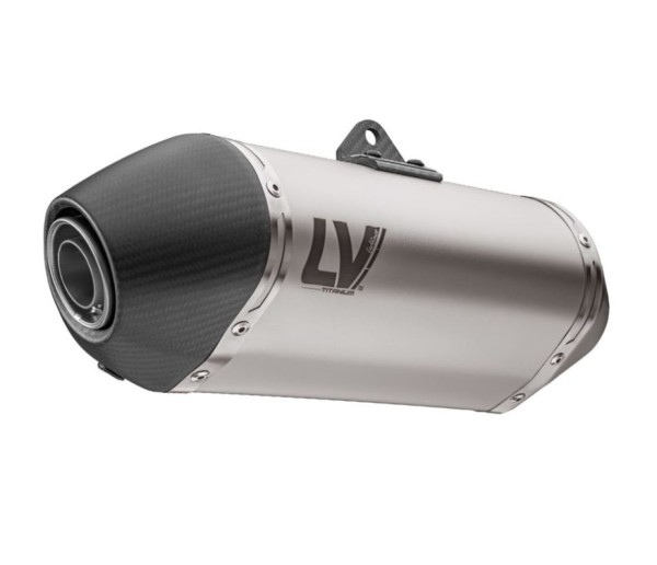 Silenziatore LeoVince LV-14 Titanium Slip On in titanio argento per CF Moto / Husqvarna / KTM