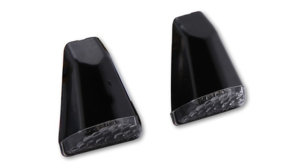 HIGHSIDER Smart Swift Indicatore di direzione carenatura a LED nero / lente trasparente (coppia), anteriore e posteriore