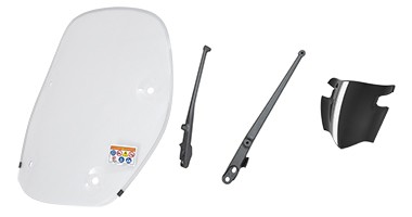 Parabrezza alto NH-B44* MAT PEARL COOL WHITE per Honda SH 150i (20-) Originale