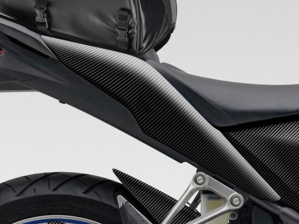 Kit carena posteriore originale Honda CBR125R, aspetto carbonio