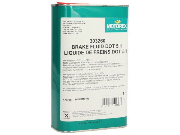 Liquido freni Motorex, DOT 5.1, 1 l