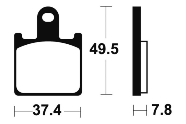 Pastiglie freno Tecnium MTR338 in metallo sinterizzato
