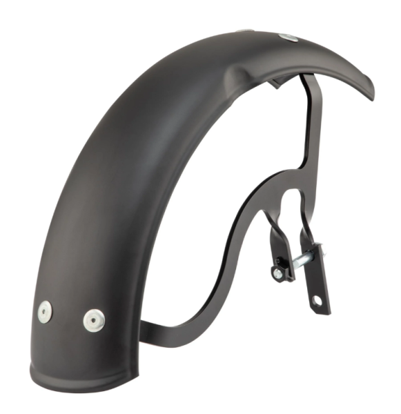 Parafango Garelli per Vespa PX 80-200ccm, metallo, nero opaco